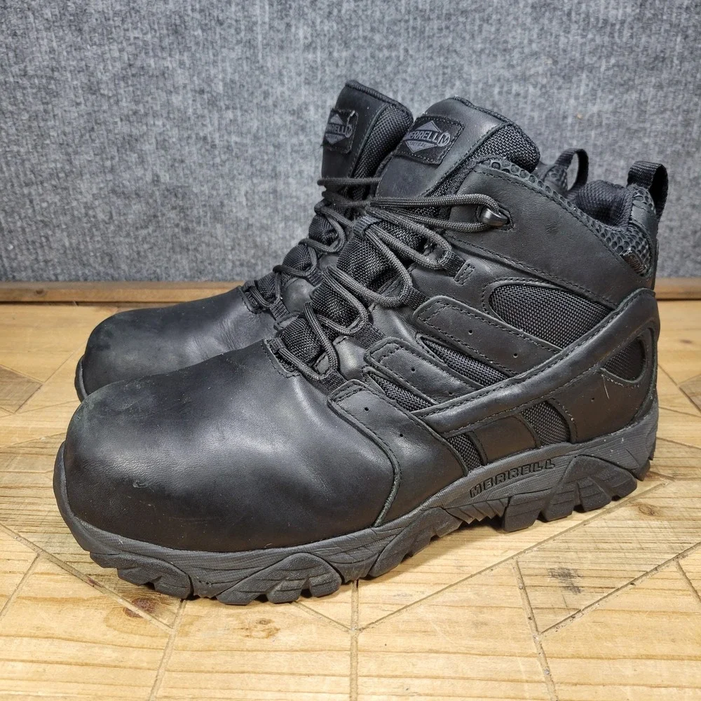Merrell Men's 10 Wide Moab 2 Mid Tactical Response Work Composite Toe‎ J17555W